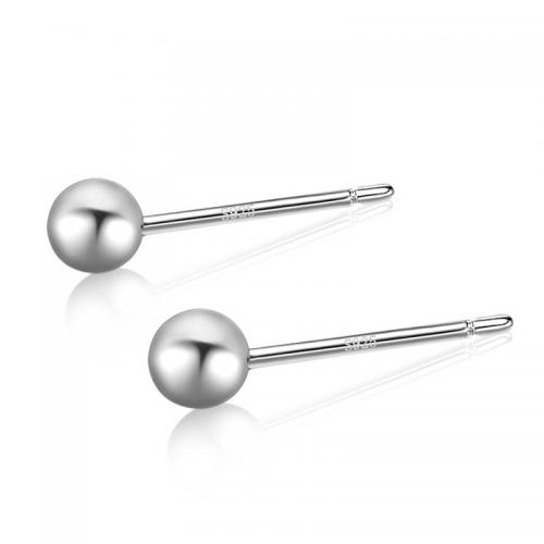 925 Sterling Silver Stud Earrings polished fashion jewelry & for woman nickel lead & cadmium free Sold By Pair