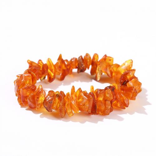 Beeswax Bracelet, irregular, handmade, natural & for woman, beads length 14-18mm, Length:Approx 8.7 Inch, Sold By PC