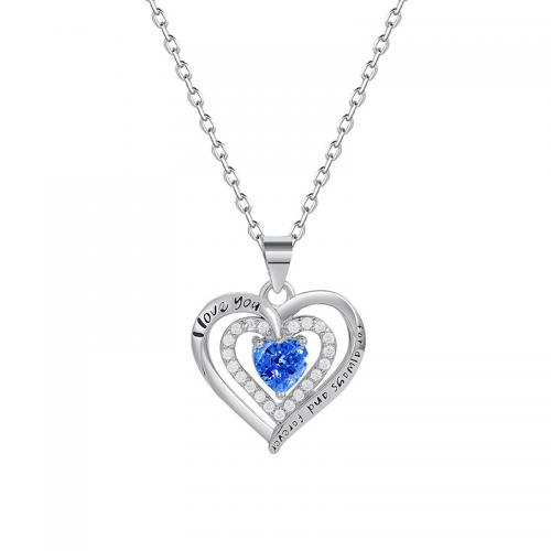 925 Sterling Silver Jewelry Sets Heart platinum plated & for woman & with rhinestone & hollow Sold By PC
