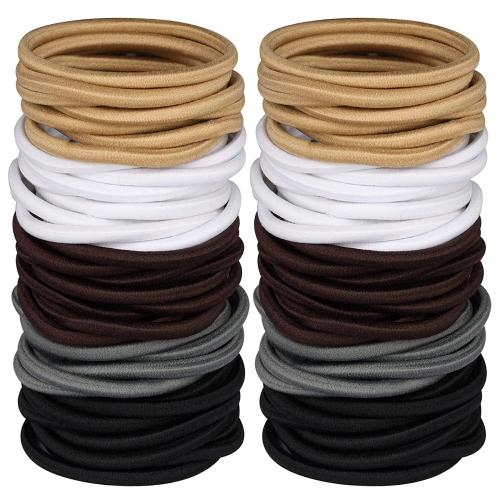 Elastic Hair Band, Cloth, handmade, for woman, more colors for choice, 120PCs/Bag, Sold By Bag
