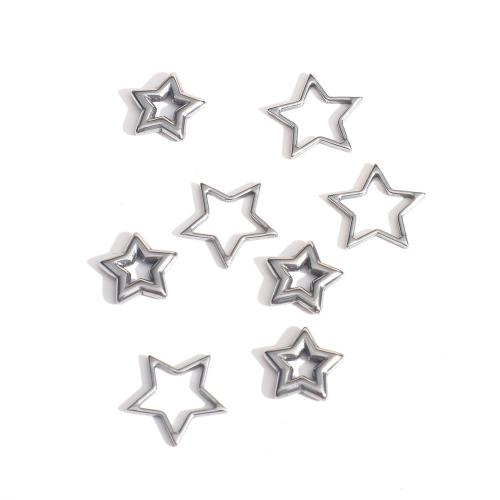 Stainless Steel Pendants, 304 Stainless Steel, Star, polished, fashion jewelry & DIY & different styles for choice & hollow, more colors for choice, Sold By PC