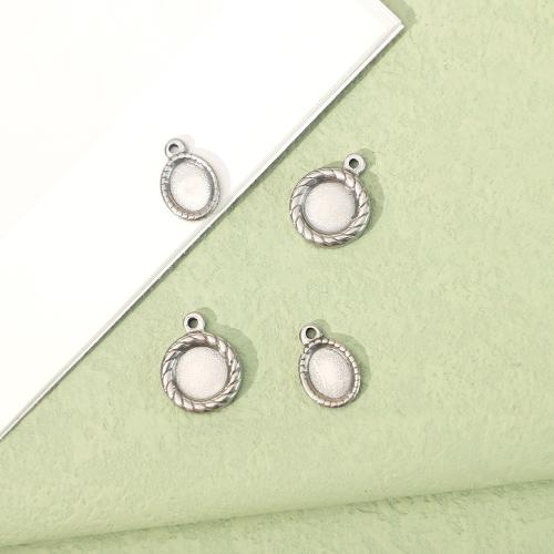 Stainless Steel Pendant Setting 304 Stainless Steel polished & fashion jewelry & DIY original color Sold By PC