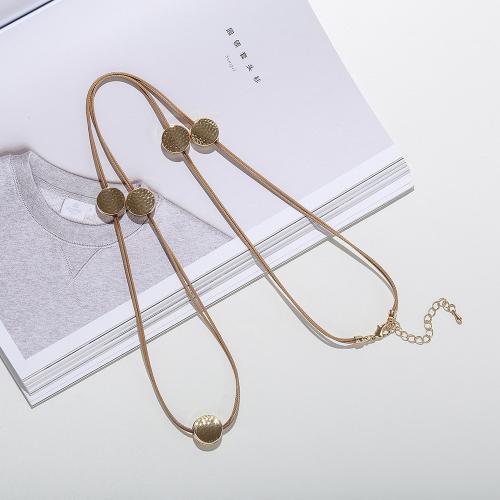 Zinklegierung Pullover Halskette, plattiert, Modeschmuck & für Frau, keine, frei von Nickel, Blei & Kadmium, Länge ca. 80 cm, verkauft von PC