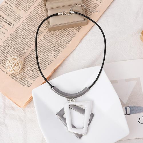 Zinklegierung Schmuck Halskette, Modeschmuck & für Frau, frei von Nickel, Blei & Kadmium, Länge:ca. 45 cm, verkauft von PC
