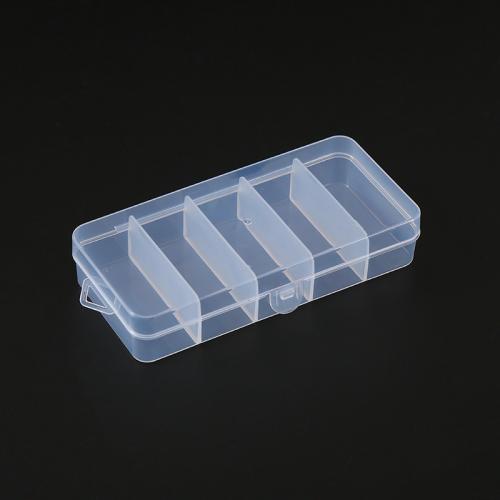 Boîte de rangement, Polypropylène (pp), rectangle, Anti-poussière & multifonctionnel, 128x62x25mm, Vendu par PC