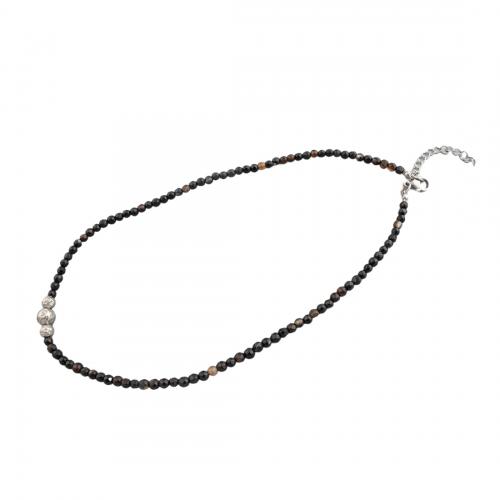 Colar de Ágata, ágata, joias de moda & unissex, 9.50mm, comprimento Aprox 48.5 cm, vendido por PC