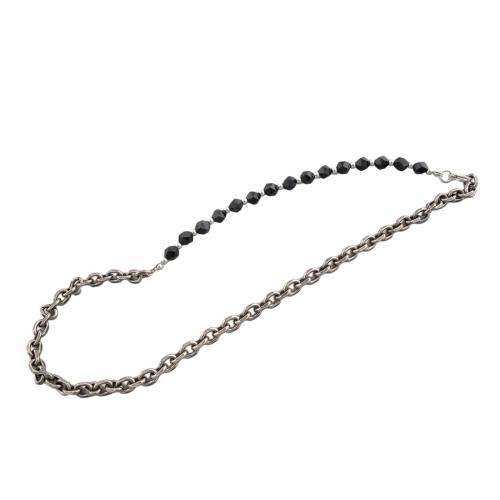 Ожерелье из агата, Нержавеющая сталь 304, с Агат, ювелирные изделия моды & Мужская, 7mm, длина:Приблизительно 56 см, продается PC