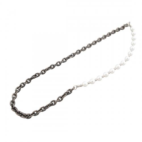 Ожерелье из ракушки Южного моря, Нержавеющая сталь 304, с Shell Pearl, ювелирные изделия моды & Мужская, 8mm, длина Приблизительно 42.3 см, продается PC