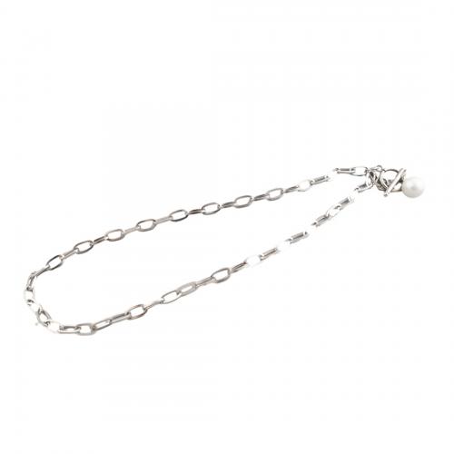 Ожерелье из ракушки Южного моря, Нержавеющая сталь 304, с Shell Pearl, ювелирные изделия моды & Мужская, 12mm, длина:Приблизительно 53 см, продается PC
