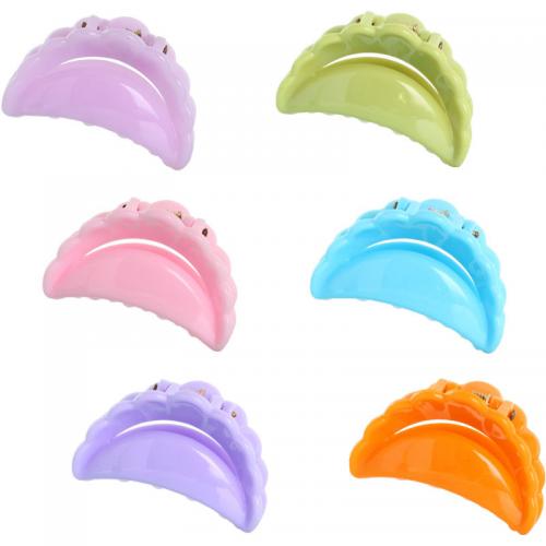 Hair Claw Clips, Polystyrene, injection moulding, for woman, more colors for choice, 37x24mm, Approx 12PCs/Lot, Sold By Lot