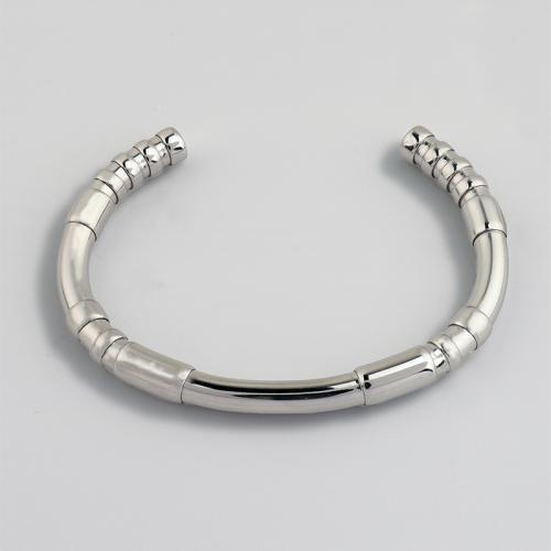 Stainless Steel Bangle 304 Stainless Steel plated for woman silver color Sold By PC