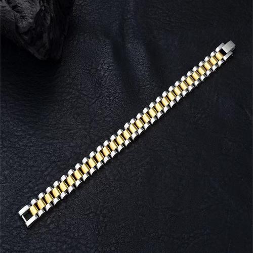 Bracelet d'acier titane, Placage, unisexe & normes différentes pour le choix, couleur originale, Vendu par PC