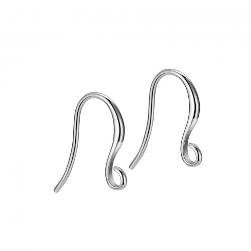 925 Sterling Silver Hook Earwire, plated, DIY, more colors for choice, nickel, lead & cadmium free, 10x13.5mm, Sold By Pair