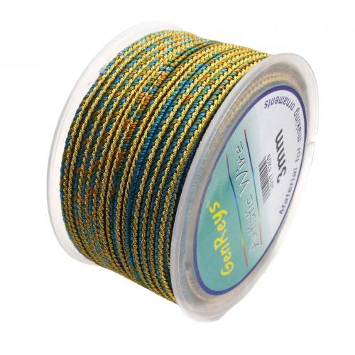 Polyester Cord, DIY, more colors for choice, 2.50mm, Approx 10m/Spool, Sold By Spool