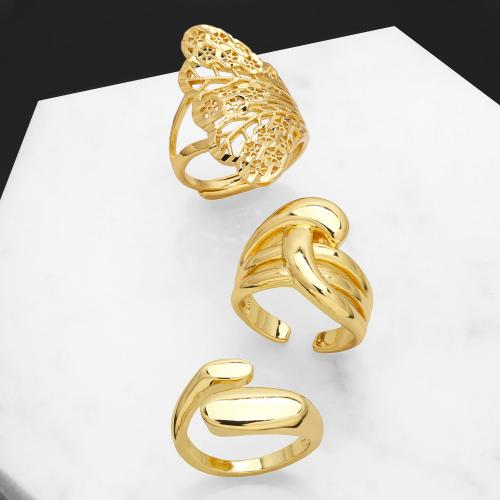 Brass Finger Ring plated fashion jewelry golden nickel lead & cadmium free Sold By PC