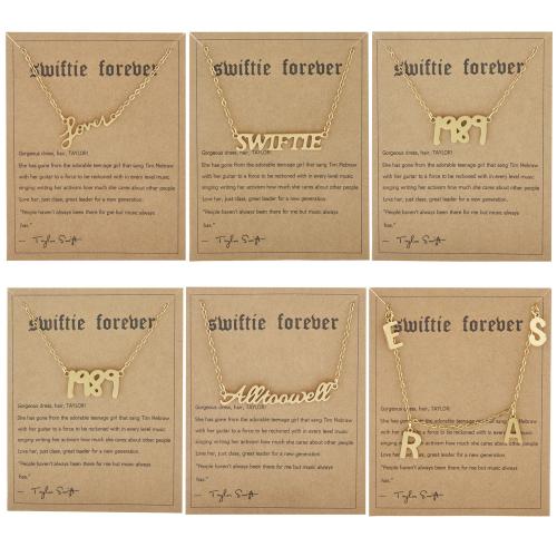 Stainless Steel Jewelry Necklace 304 Stainless Steel with 5cm extender chain plated fashion jewelry & for woman gold nickel lead & cadmium free Length Approx 45 cm Sold By PC