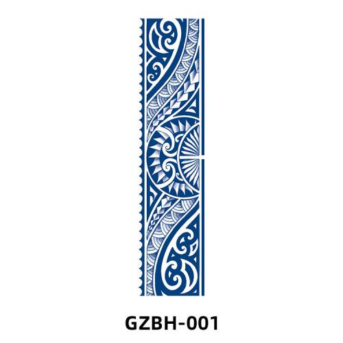 Tattoo Sticker, Paper, water transfer painting, different designs for choice, blue, 630x2400mm, 10PCs/Lot, Sold By Lot