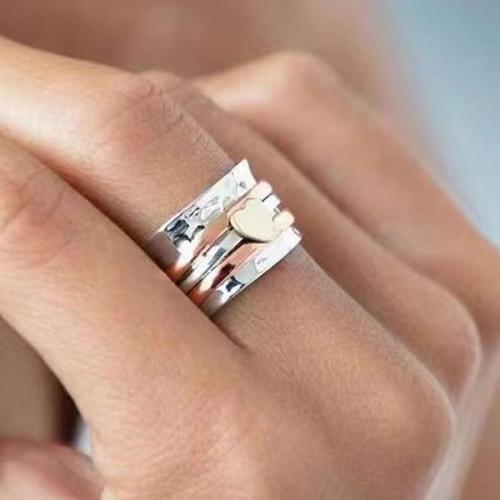 Zinklegering ringen, Zinc Alloy, plated, verschillende grootte voor keus & voor vrouw, oorspronkelijke kleur, Verkocht door PC