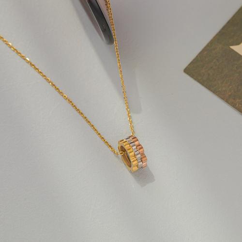 Titanstahl Halskette, plattiert, Modeschmuck & für Frau, Länge:ca. 15.7 ZollInch, verkauft von PC