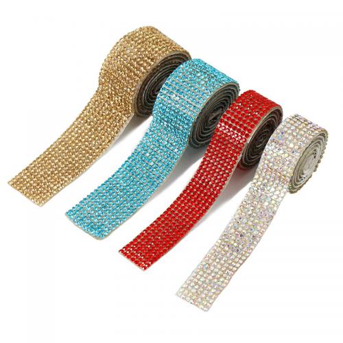 Rhinestone Rhinestone Tape, DIY & different size for choice, more colors for choice, Length:Approx 90 cm, Sold By Yard
