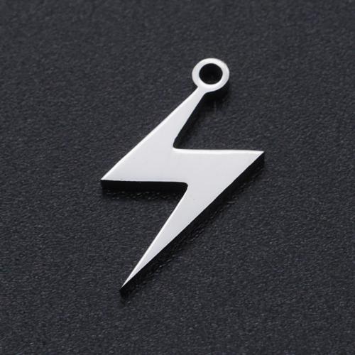Titanium Steel Pendants Lightning Symbol Vacuum Ion Plating fashion jewelry & DIY Approx Sold By Bag