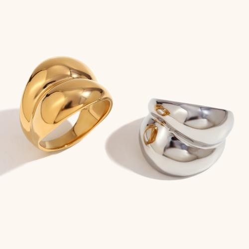 Vinger Ring in edelstaal, 316L roestvrij staal, mode sieraden & verschillende grootte voor keus & voor vrouw, meer kleuren voor de keuze, Verkocht door PC