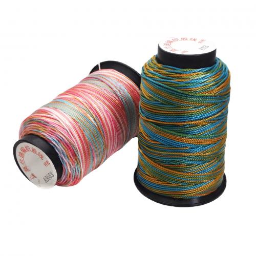 Cuerda de poliéster, Bricolaje & diverso tamaño para la opción, más colores para la opción, Vendido por Carrete