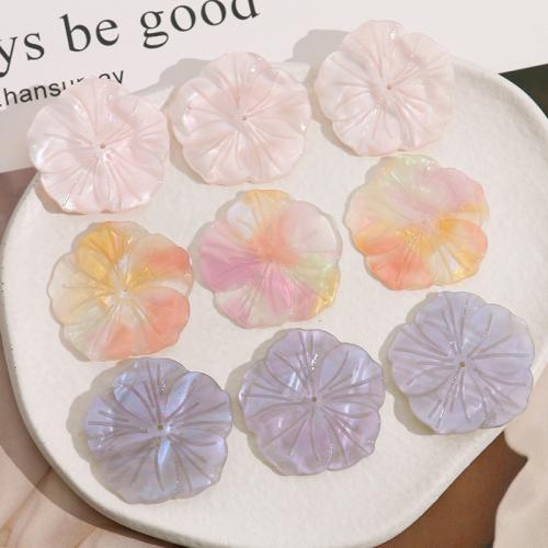 Acrylic Jewelry Beads, Flower, DIY, more colors for choice, 34mm, Sold By PC