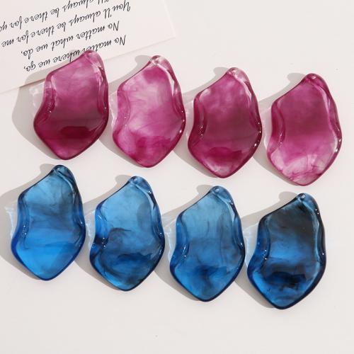 Resin Pendant, petals, DIY, more colors for choice, 39x26mm, Sold By PC