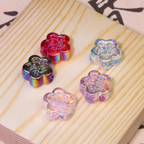 Acrylic Jewelry Beads, Flower, DIY, more colors for choice, 17.80mm, Hole:Approx 4mm, 2PCs/Bag, Sold By Bag