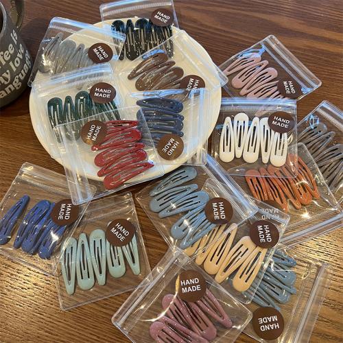 Hair Snap Clips Zinc Alloy epoxy gel Girl nickel lead & cadmium free 70mm Approx Sold By Bag