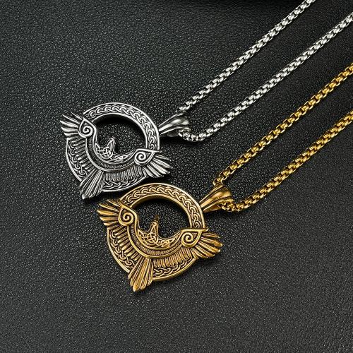 Stainless Steel Jewelry Necklace, 304 Stainless Steel, plated, fashion jewelry & different styles for choice & for man, more colors for choice, nickel, lead & cadmium free, pendant:40x30mm, Sold By PC