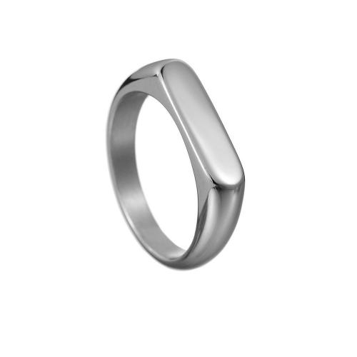 Vinger Ring in edelstaal, 304 roestvrij staal, plated, voor vrouw, meer kleuren voor de keuze, Maat:9, Verkocht door PC