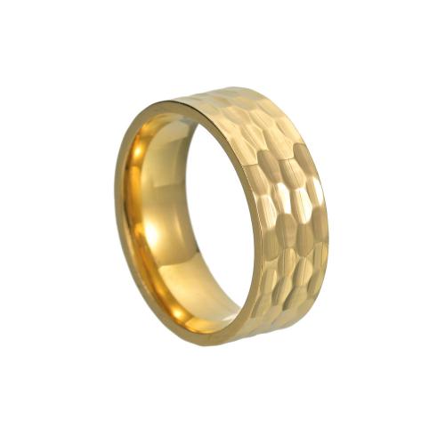 Vinger Ring in edelstaal, 304 roestvrij staal, plated, verschillende grootte voor keus & voor vrouw, meer kleuren voor de keuze, Verkocht door PC