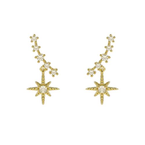 Zinc Alloy Drop Earring plated for woman & with rhinestone Sold By Pair