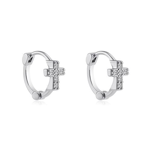 Stainless Steel Lever Back Earring 304 Stainless Steel fashion jewelry & for woman & with rhinestone Sold By Pair