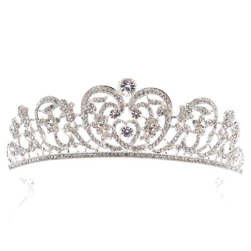 Bridal Tiaras, Tibetan Style, fashion jewelry & for woman & with rhinestone, more colors for choice, nickel, lead & cadmium free, diameter 150mm, height 48mm, Sold By PC