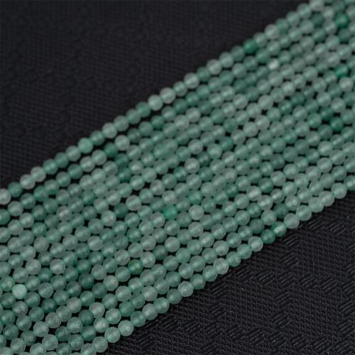 Aventurin perle, Zeleni aventurin, možete DIY & različite veličine za izbor & faceted, zelen, Prodano Per Približno 38 cm Strand