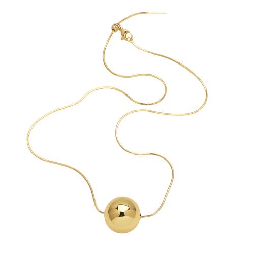 Brass Necklace plated fashion jewelry golden nickel lead & cadmium free Sold By PC