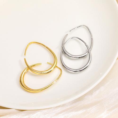 Boucles d'oreilles en alliage de zinc, bijoux de mode & pour femme, plus de couleurs à choisir, protéger l'environnement, sans nickel, plomb et cadmium, 37x27mm, Vendu par paire