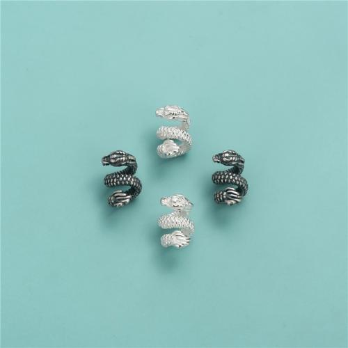 Argent sterling 925 perle d'entretoise, dragon, DIY, plus de couleurs à choisir, 14.20x9.40mm, Trou:Environ 5.4mm, Vendu par PC