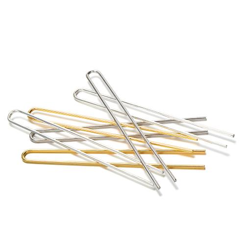 Hair Stick Findings, Iron, plated, DIY, more colors for choice, nickel, lead & cadmium free, 2x110mm, Approx 100PCs/Bag, Sold By Bag