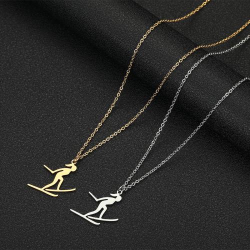 Stainless Steel Jewelry Necklace, 316 Stainless Steel, with 5cm extender chain, fashion jewelry & Unisex, more colors for choice, 20.50x25mm, Length:Approx 45 cm, Sold By PC