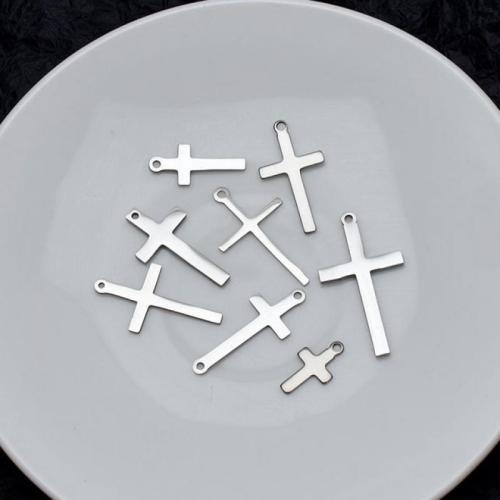 Нержавеющая сталь крест подвески, Нержавеющая сталь 304, Kресты, полированный, DIY & разные стили для выбора, оригинальный цвет, продается PC