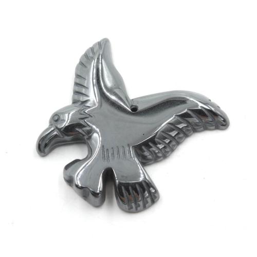 Gemstone Pendants Jewelry Natural Stone eagle Carved DIY Sold By PC