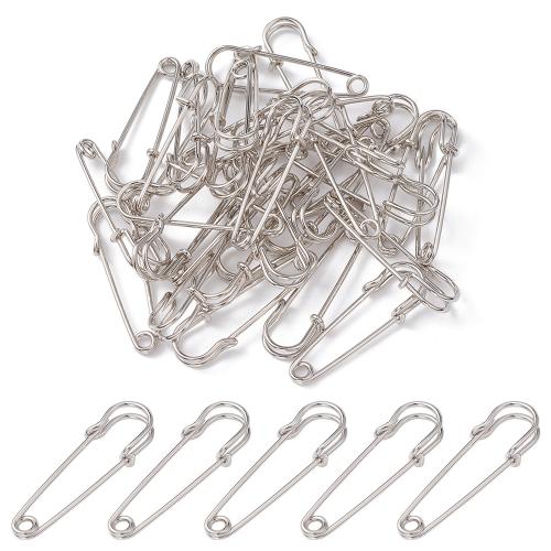 Iron Safety Pin, Flower, silver color plated, different size for choice, more colors for choice, nickel, lead & cadmium free, 30PCs/Bag, Sold By Bag