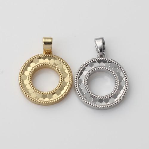 Brass Jewelry Pendants, Round, plated, DIY, more colors for choice, nickel, lead & cadmium free, 16x14x1.80mm, Sold By PC