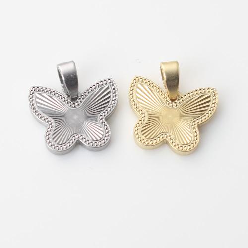 Brass Jewelry Pendants, Butterfly, plated, DIY, more colors for choice, nickel, lead & cadmium free, 13x10.40x1.70mm, Sold By PC