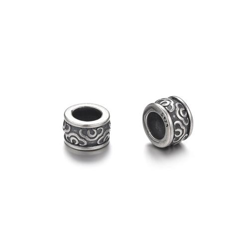 925 Sterling Silver Beads, plated, DIY, more colors for choice, 8mm, Hole:Approx 4.8mm, Sold By PC
