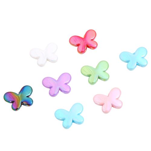 Plated Acrylic Beads, colorful plated, DIY, more colors for choice, 10PCs/Bag, Sold By Bag